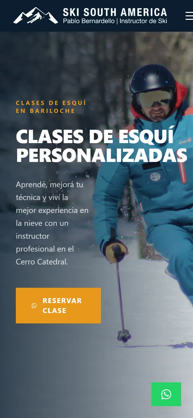 Ski South America: inicio en el celular