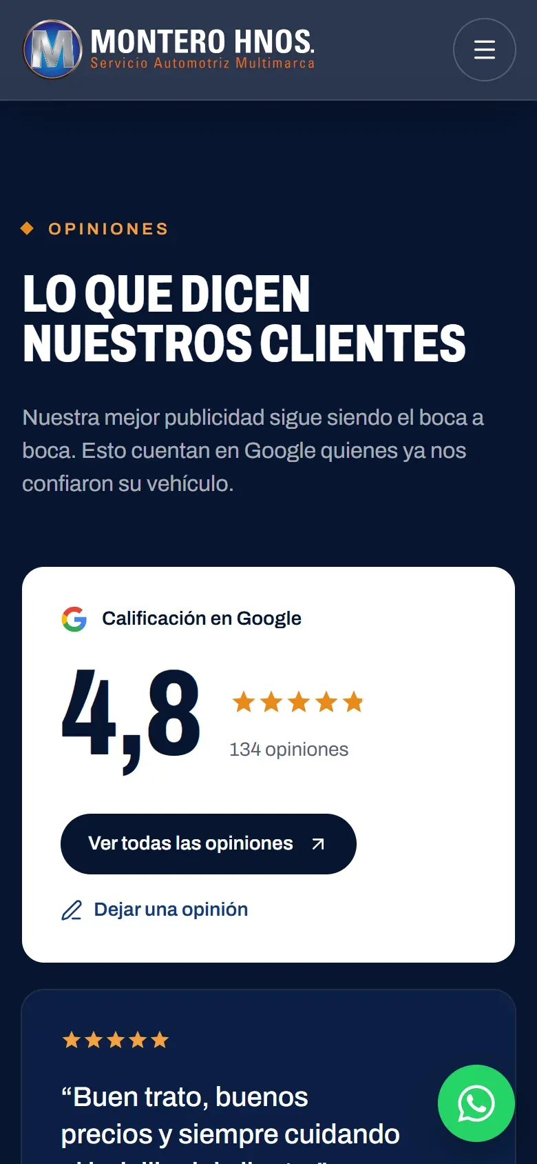 Montero Hermanos: opiniones en el celular