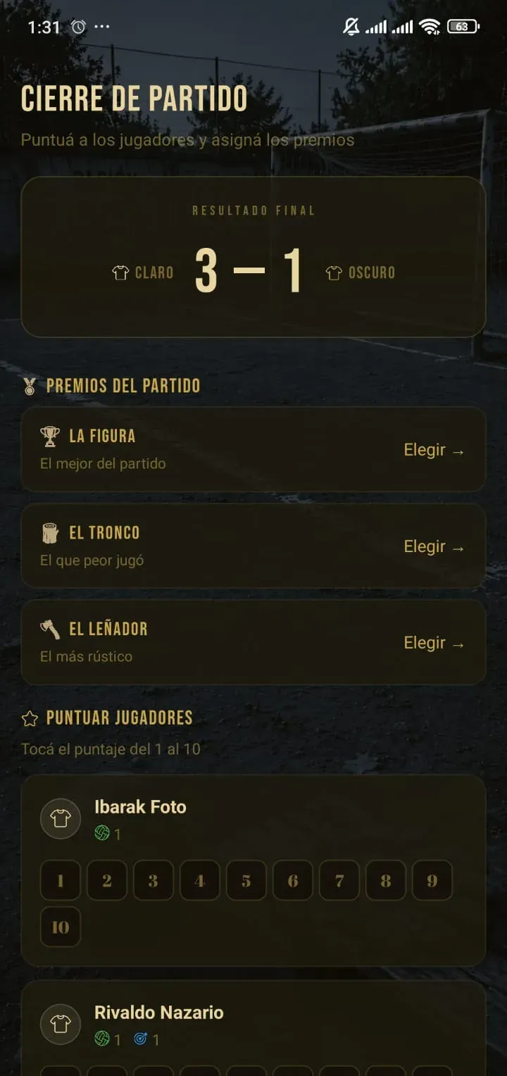 Futboleros: el cierre del partido, con el resultado, los premios y los puntajes