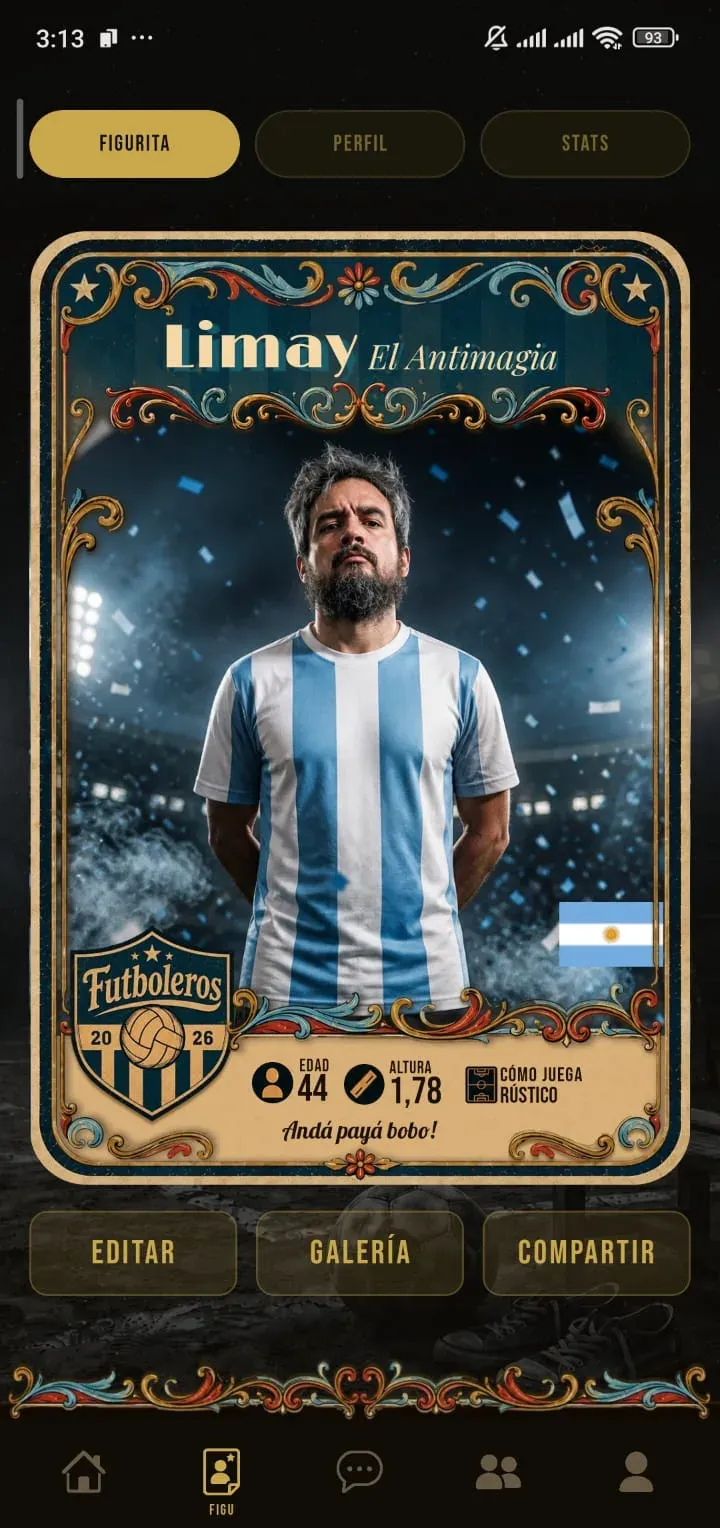 Futboleros: la figurita del jugador