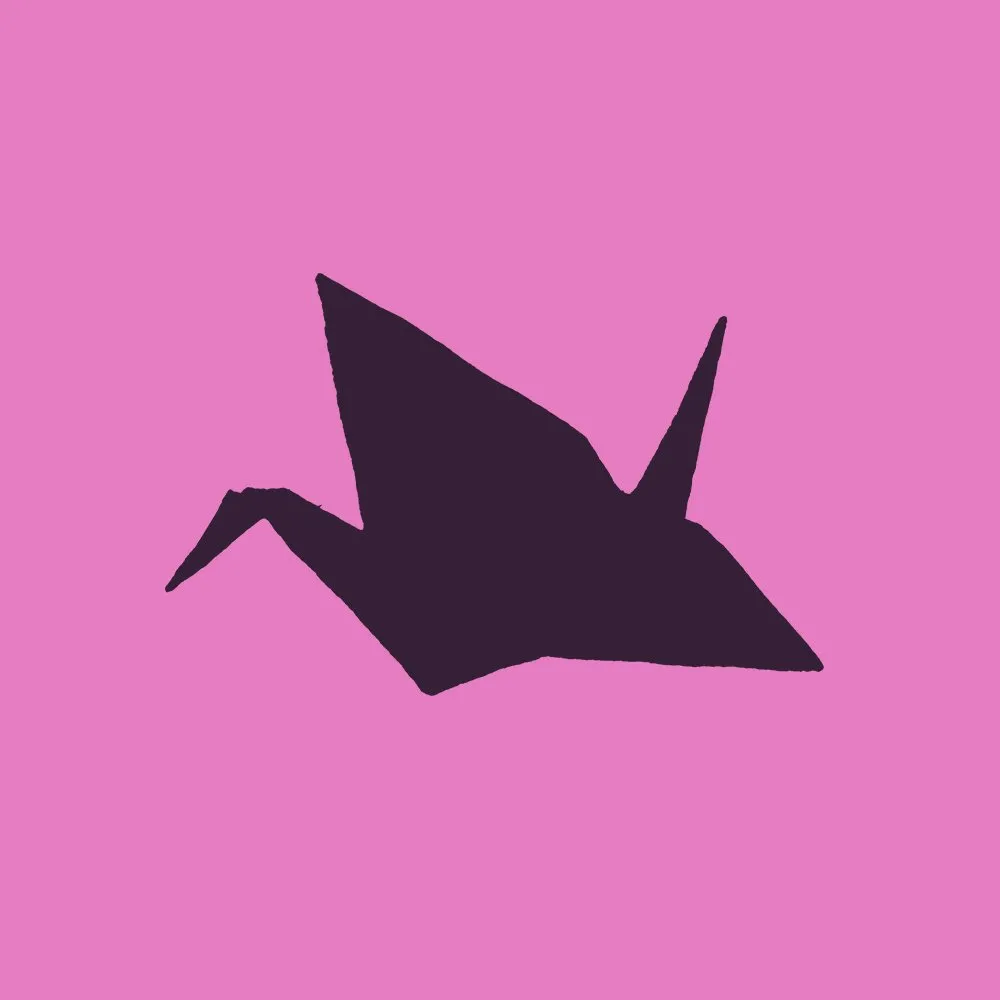 Garza de papel: isologo para Instagram