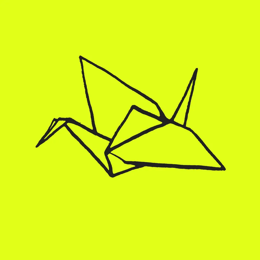Garza de papel: logo para Instagram