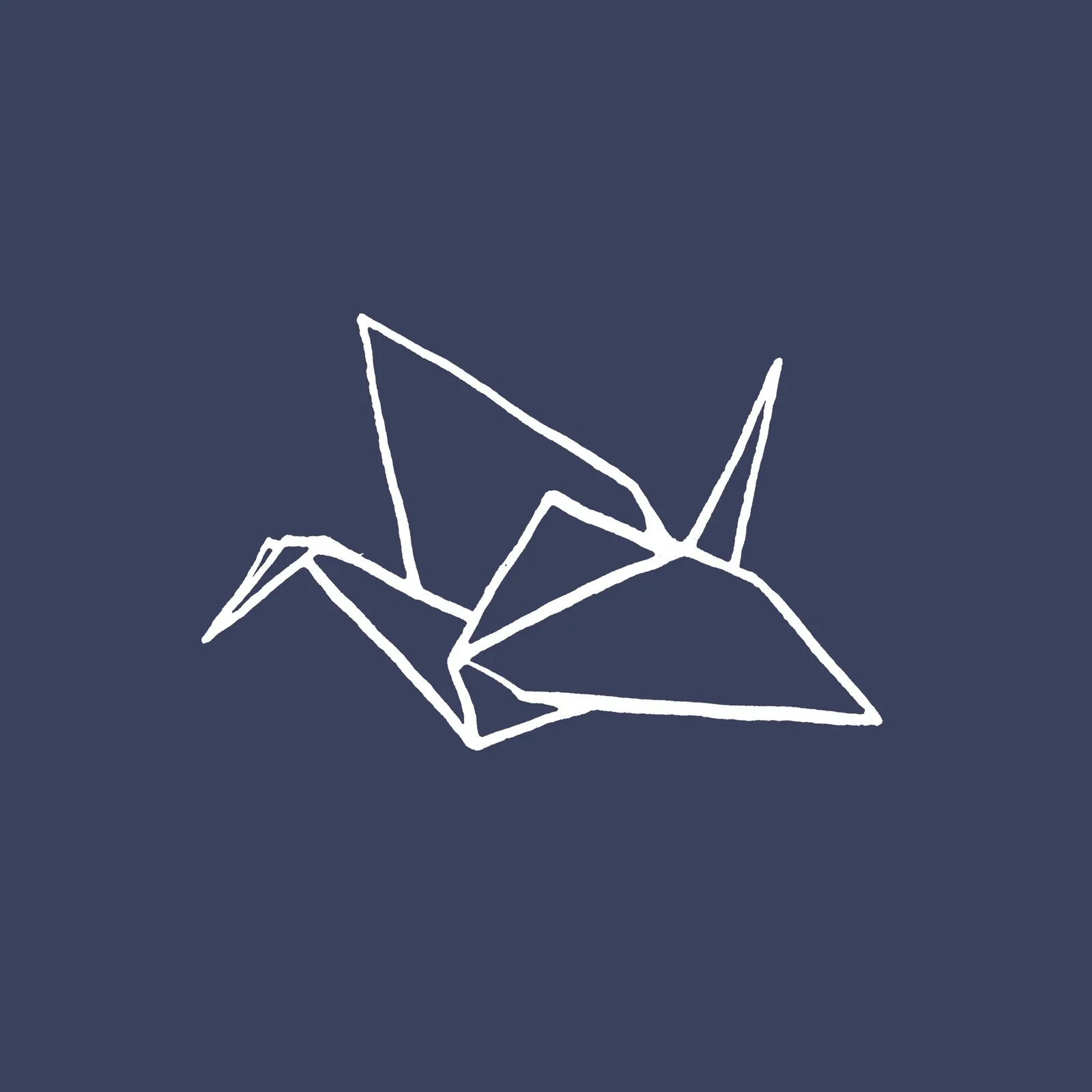 Garza de papel: isologo de la tienda