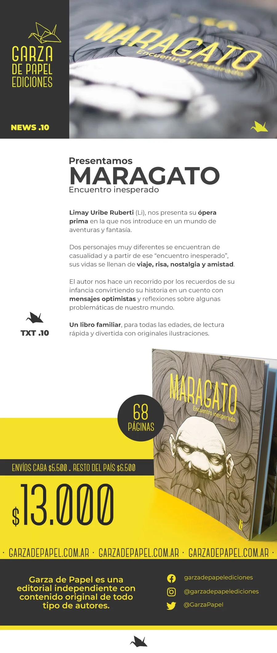 Garza de papel: newsletter
