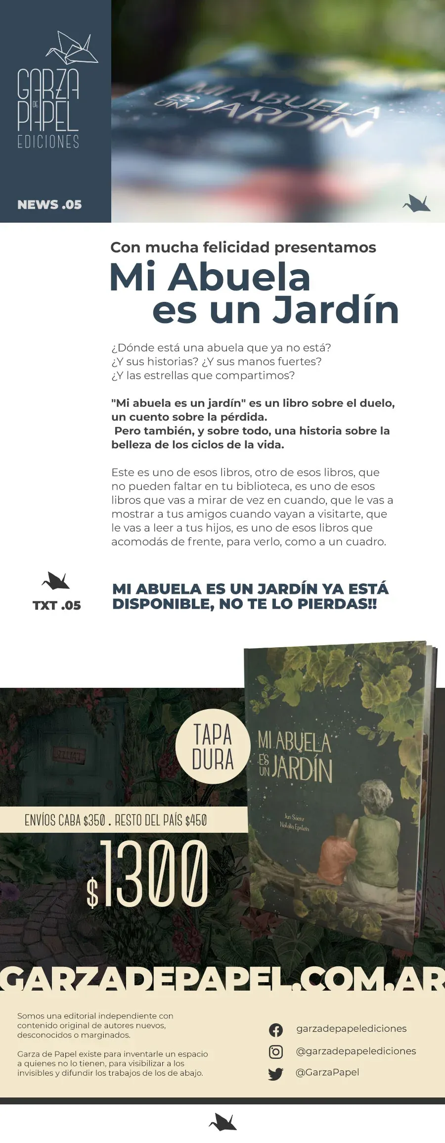 Garza de papel: newsletter