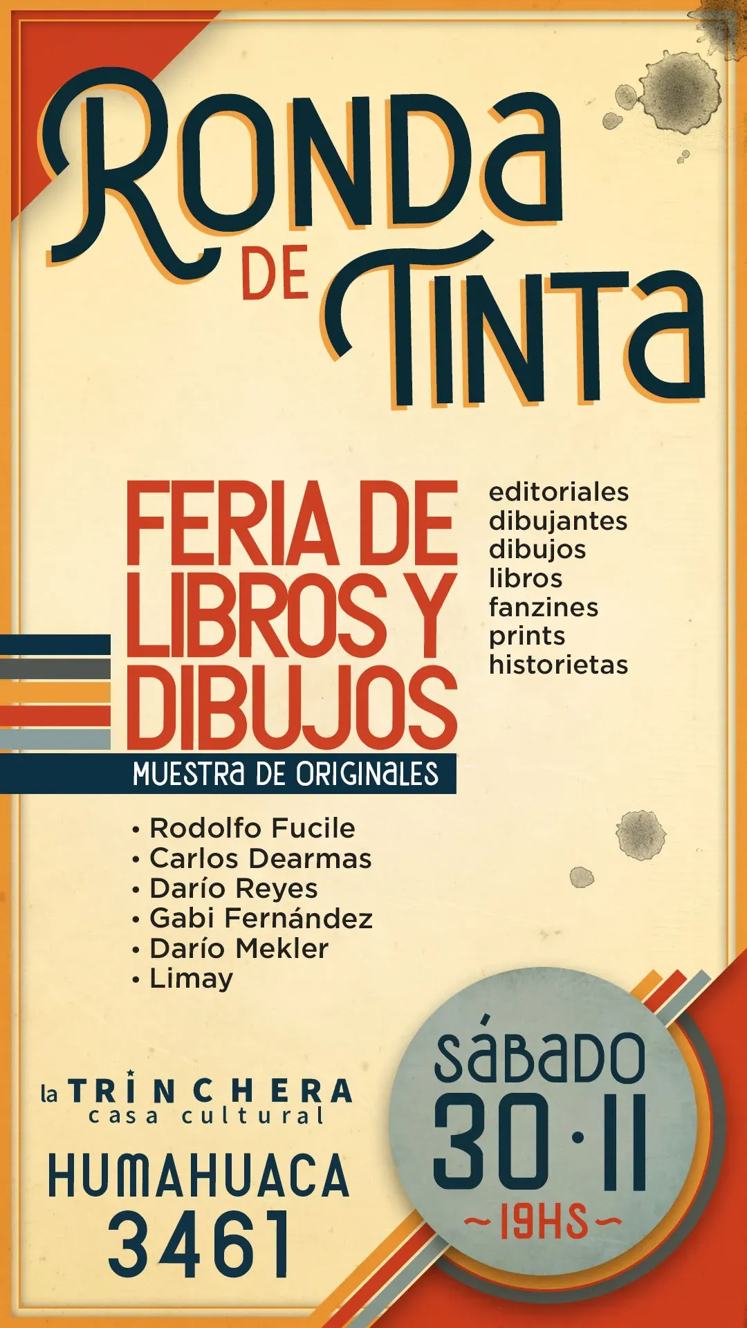 Ronda de Tinta 2024: flyer para historias