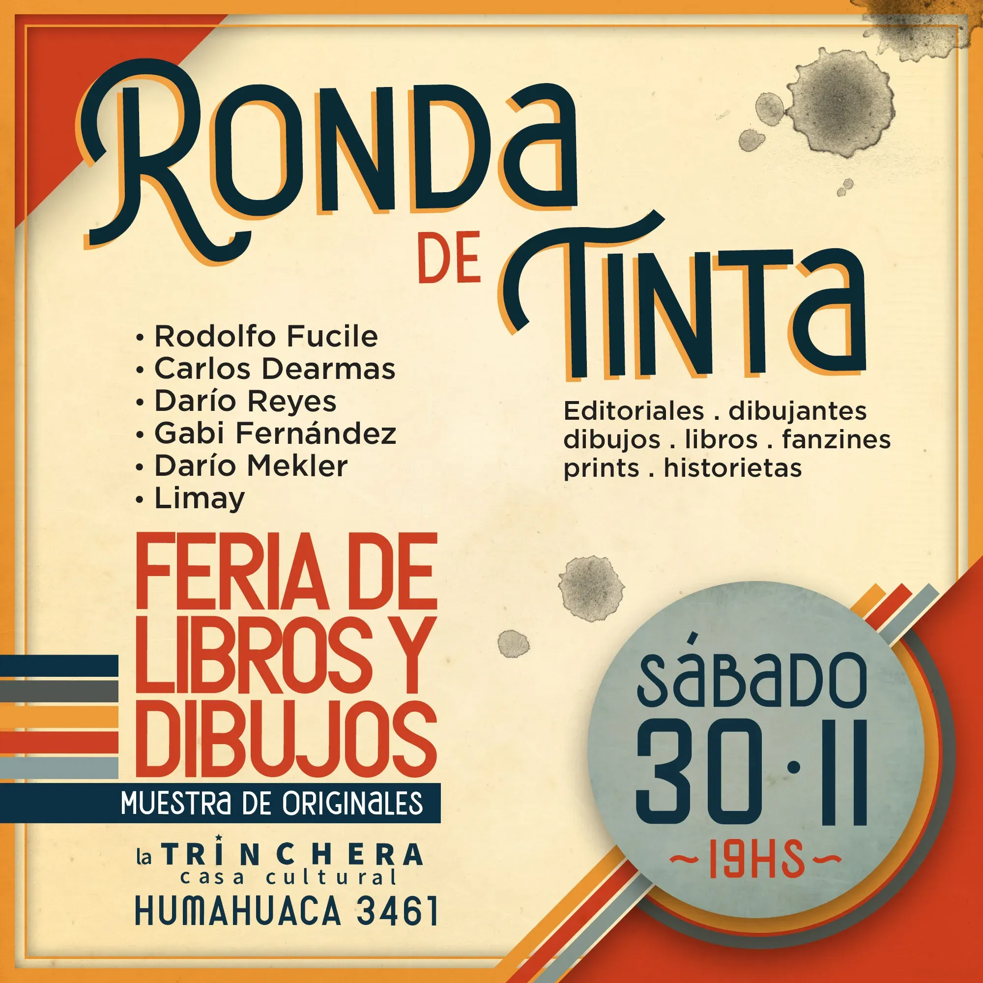 Ronda de Tinta 2024: flyer para posts