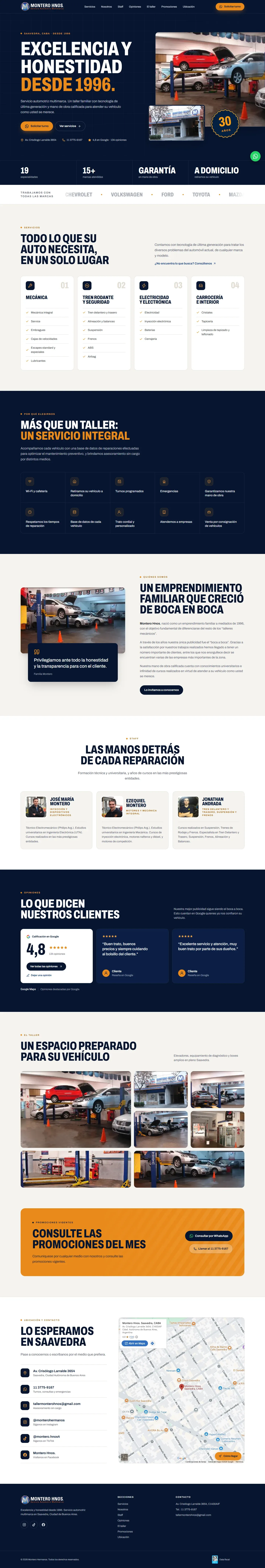Montero Hermanos: sitio web