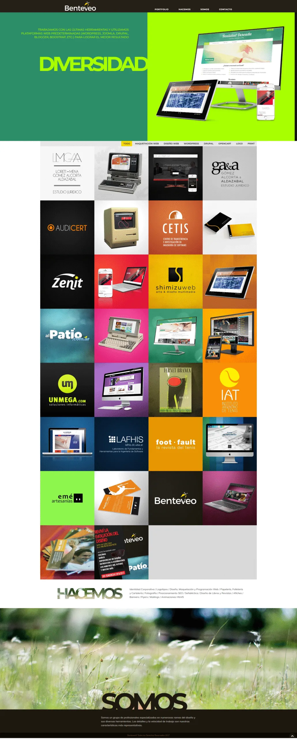 Benteveo: sitio web