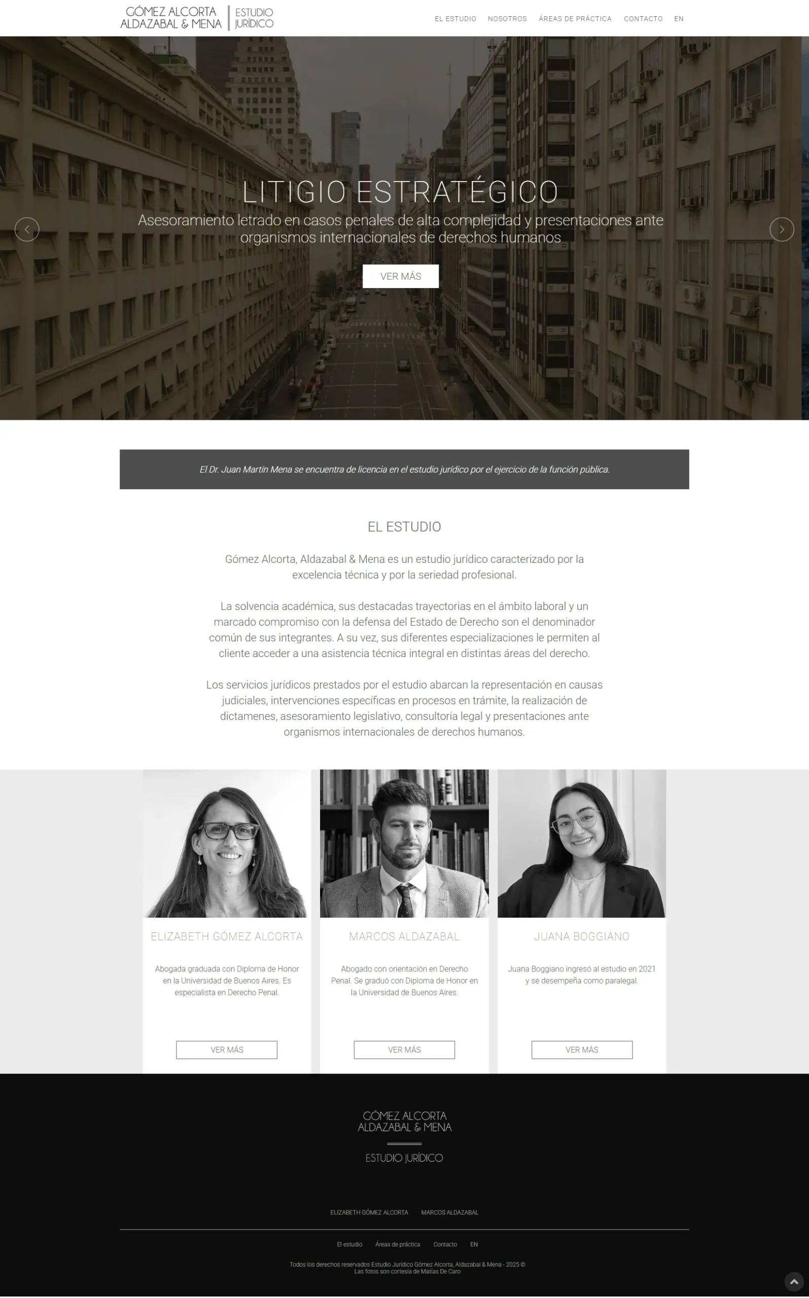 LMGAA :: Estudio jurídico: sitio web