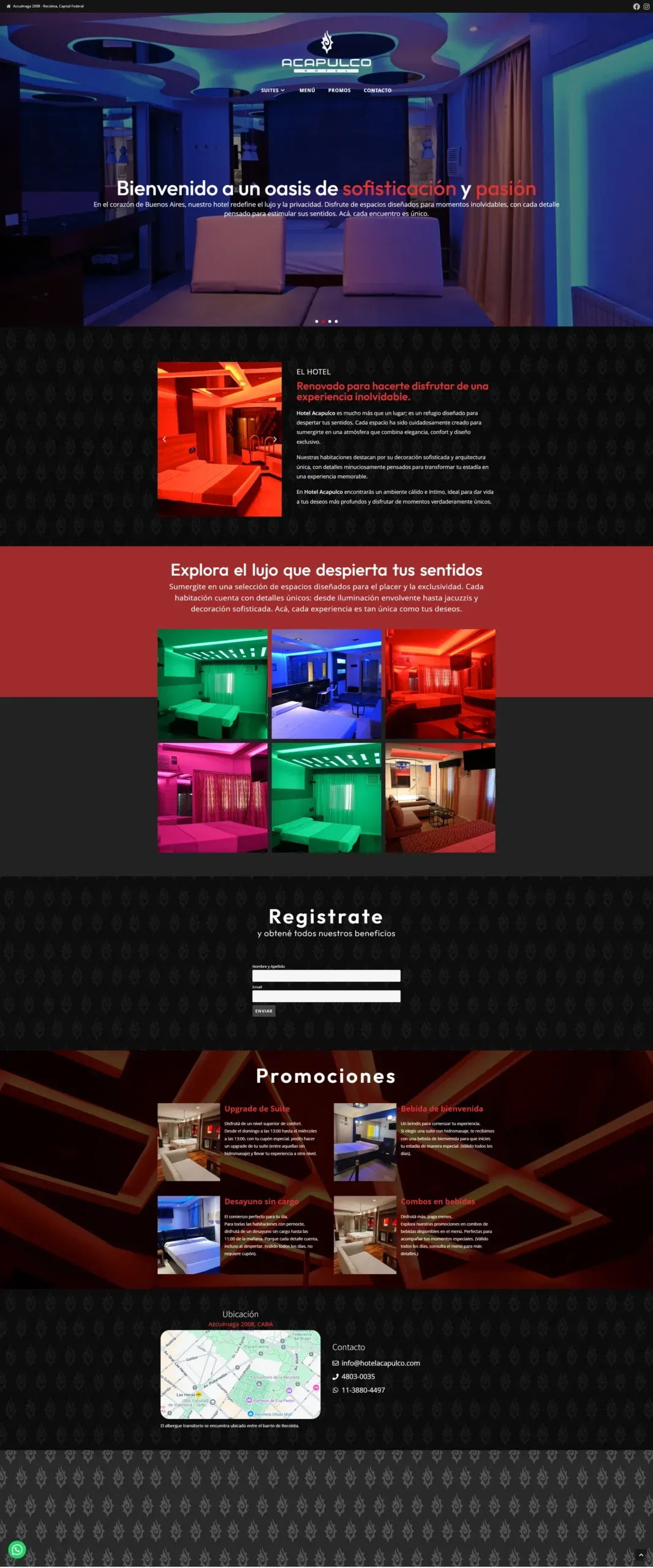 Hotel Acapulco: sitio web